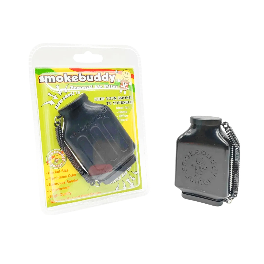 Dry Herb Vaping Accessories - Smokebuddy Jr Black Personal Air Filter